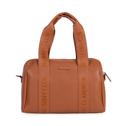 Сумка Childhome Mommy club Signature vegan leather, коричневый - Фото№1 Сумка Childhome Mommy club Signature vegan leather, коричневый - Фото№1