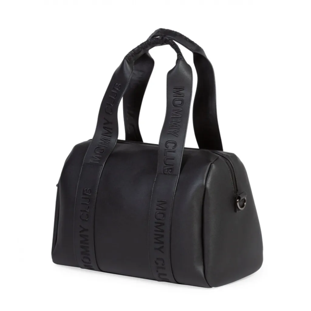 Сумка Childhome Mommy club Signature vegan leather, черный