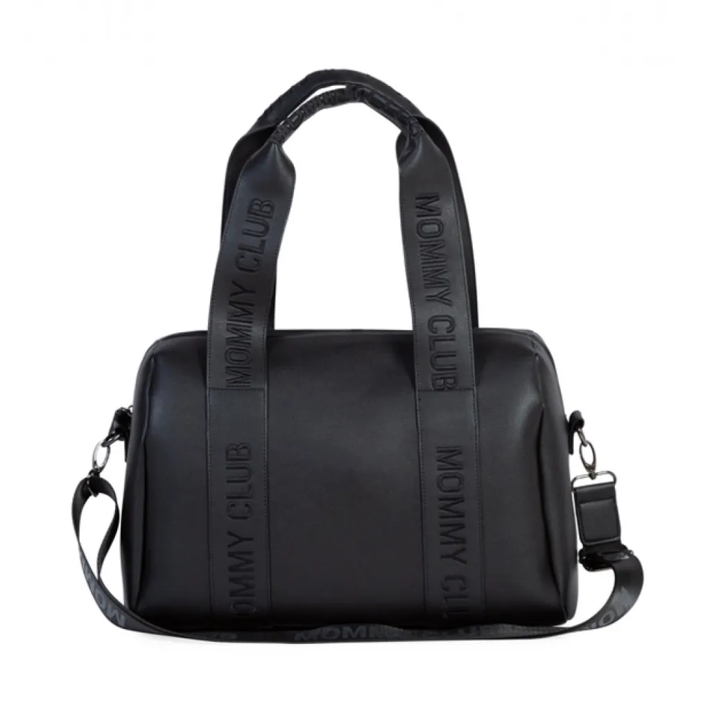 Сумка Childhome Mommy club Signature vegan leather, черный