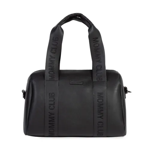 Сумка Childhome Mommy club Signature vegan leather, черный - Фото№1