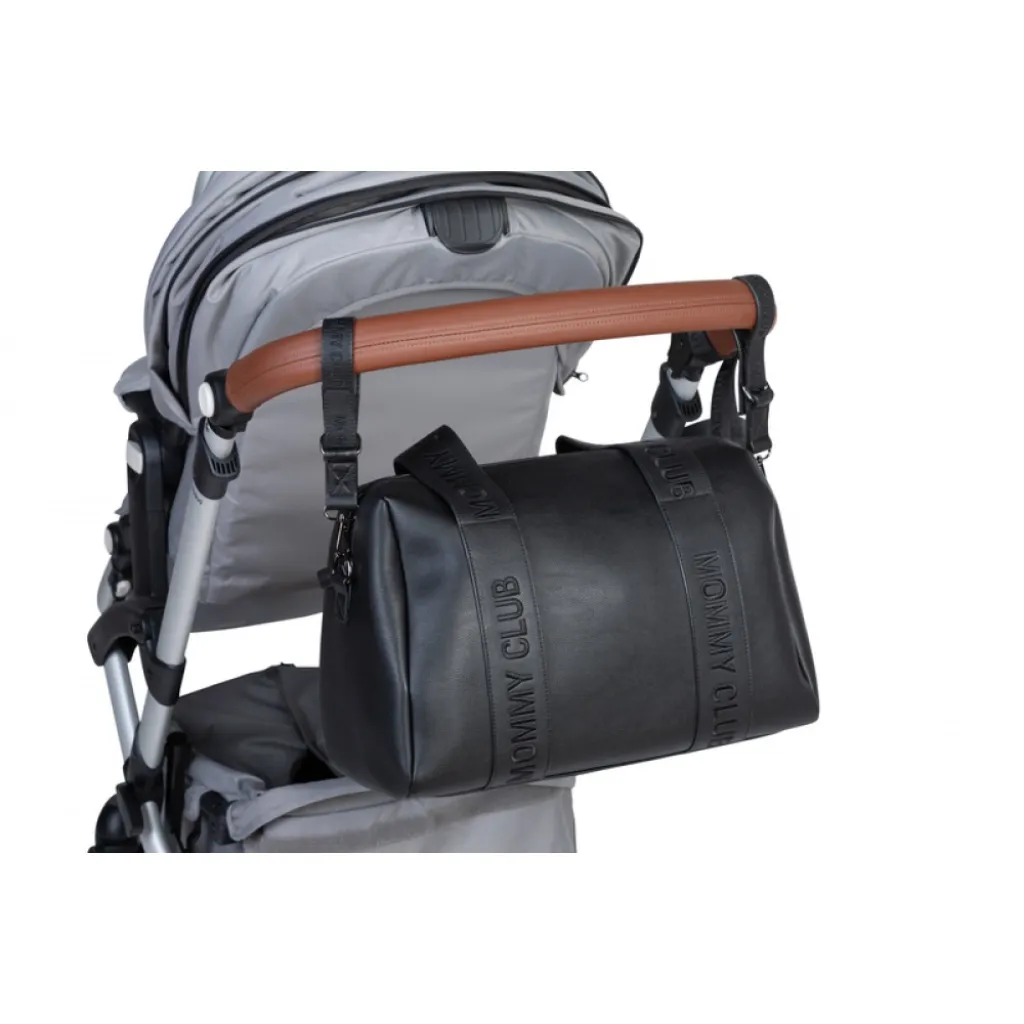 Сумка Childhome Mommy club Signature vegan leather, черный