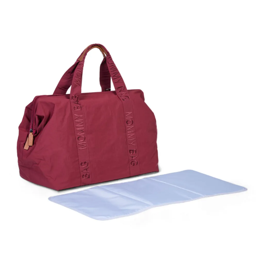 Сумка Childhome Mommy bag Signature, вишневый