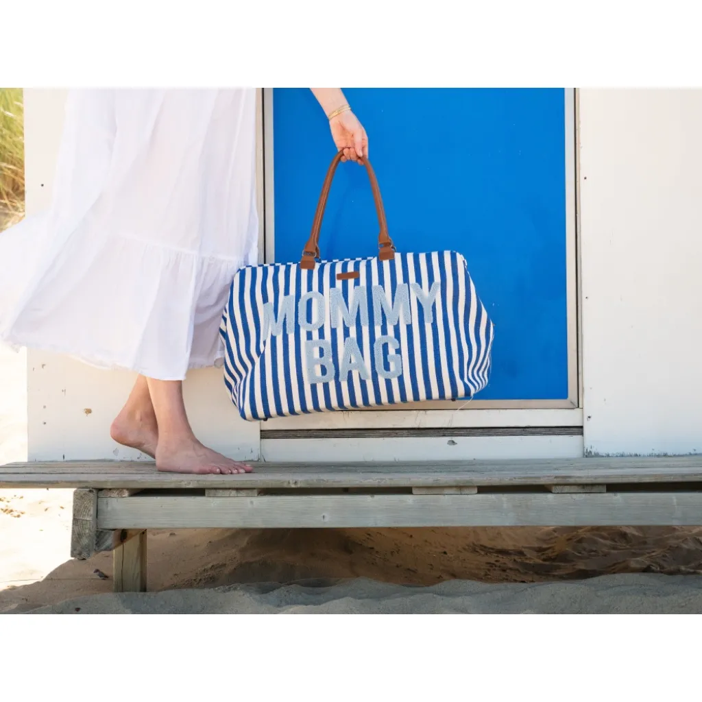 Сумка Childhome Mommy bag stripes, голубой