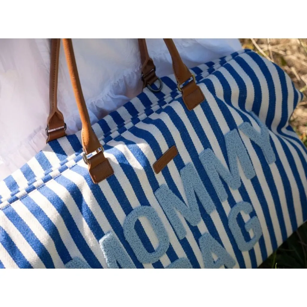 Сумка Childhome Mommy bag stripes, голубой