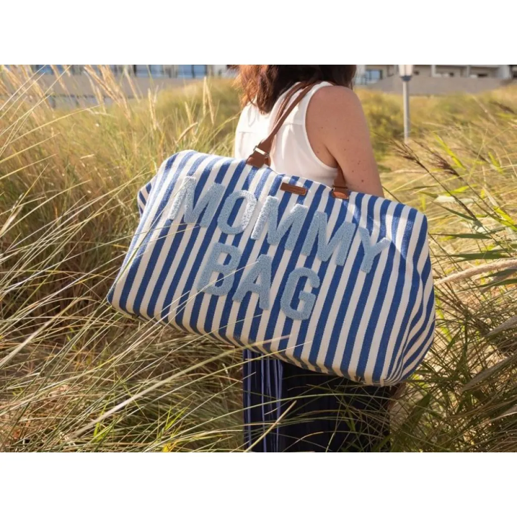 Сумка Childhome Mommy bag stripes, голубой