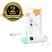 Аспіратор для носа електронний з LCD-дисплеєм та мелодіями Babyono (зарядка Type-C)
