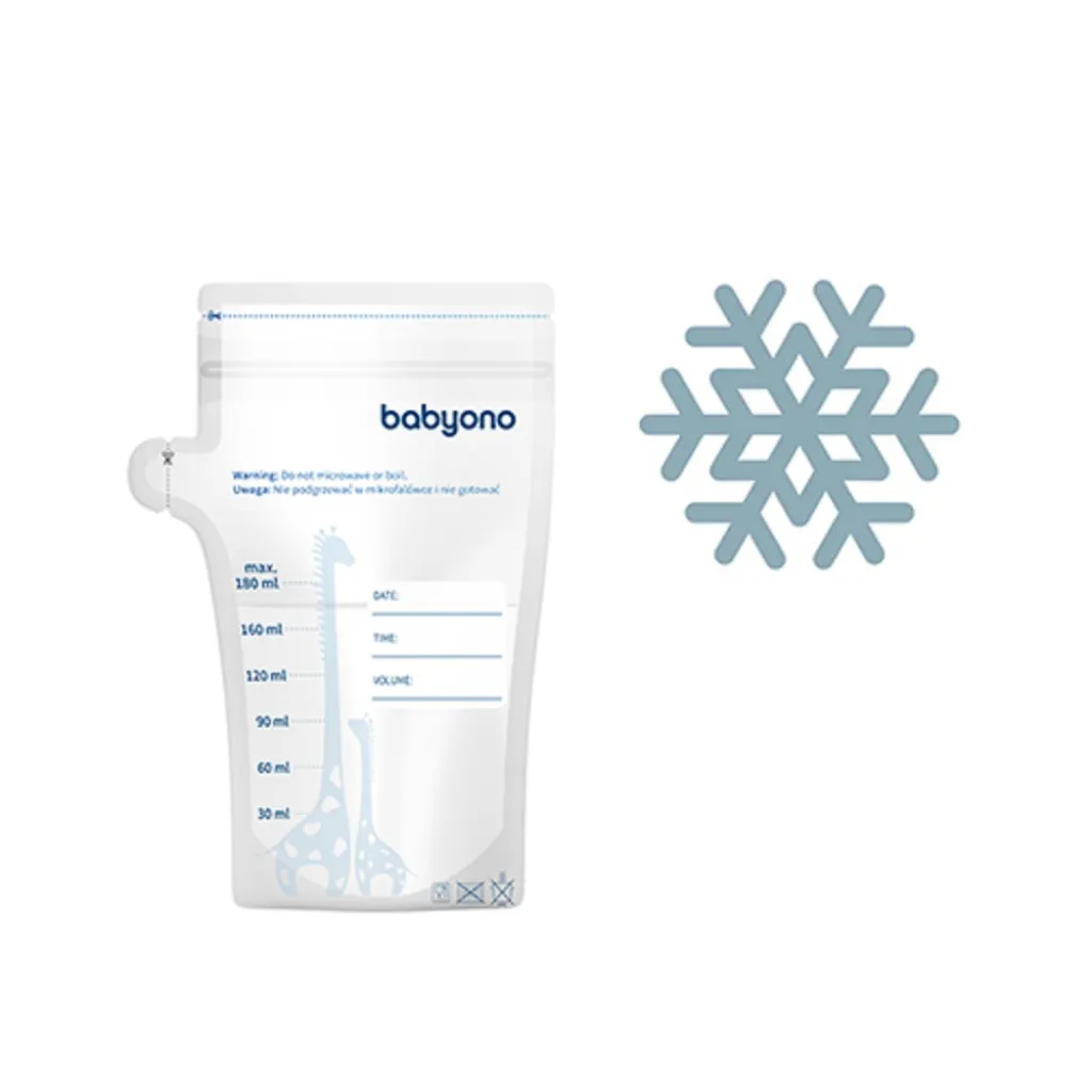 Пакеты для хранения грудного молока 1084 BabyOno 180 мл, 30 шт Пакеты для хранения грудного молока 1084 BabyOno 180 мл, 30 шт