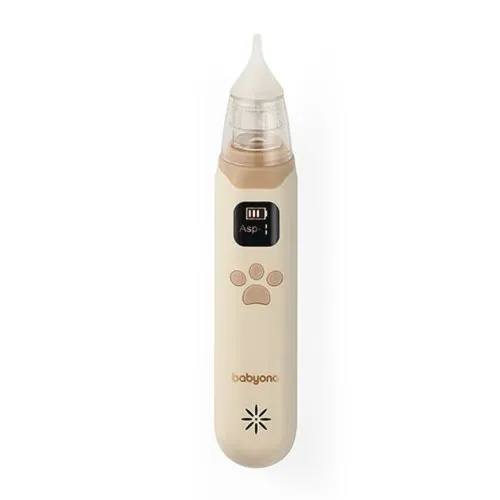Аспіратор для носа електронний з LCD екраном Babyono 1470/01 - Фото№1