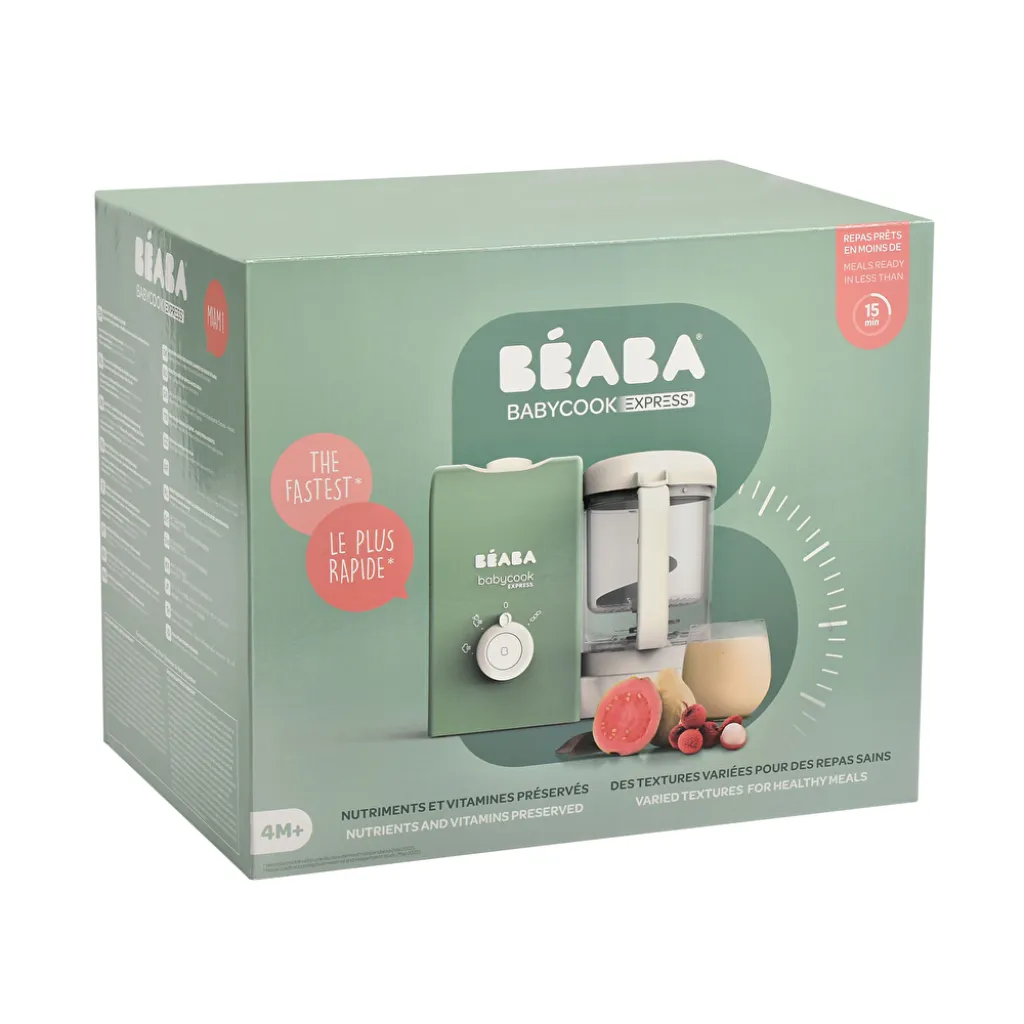 Пароварка - блендер Beaba Babycook Express, оливковий Пароварка - блендер Beaba Babycook Express, оливковий
