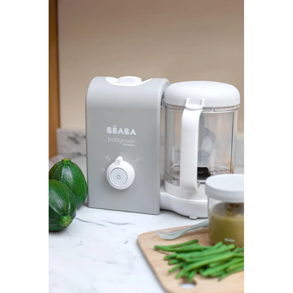 Пароварка - блендер Beaba Babycook Express, сірий Пароварка - блендер Beaba Babycook Express, сірий