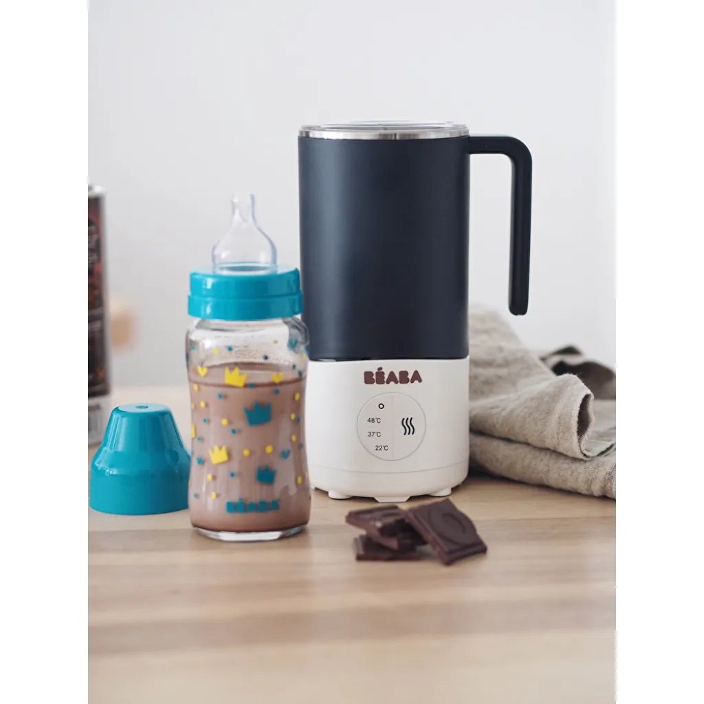 Миксер-подогреватель напитков для детей Beaba Milk Prep, синий Миксер-подогреватель напитков для детей Beaba Milk Prep, синий