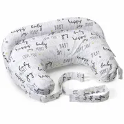 Подушка для кормления Chicco Boppy Deluxe, белый с буквами