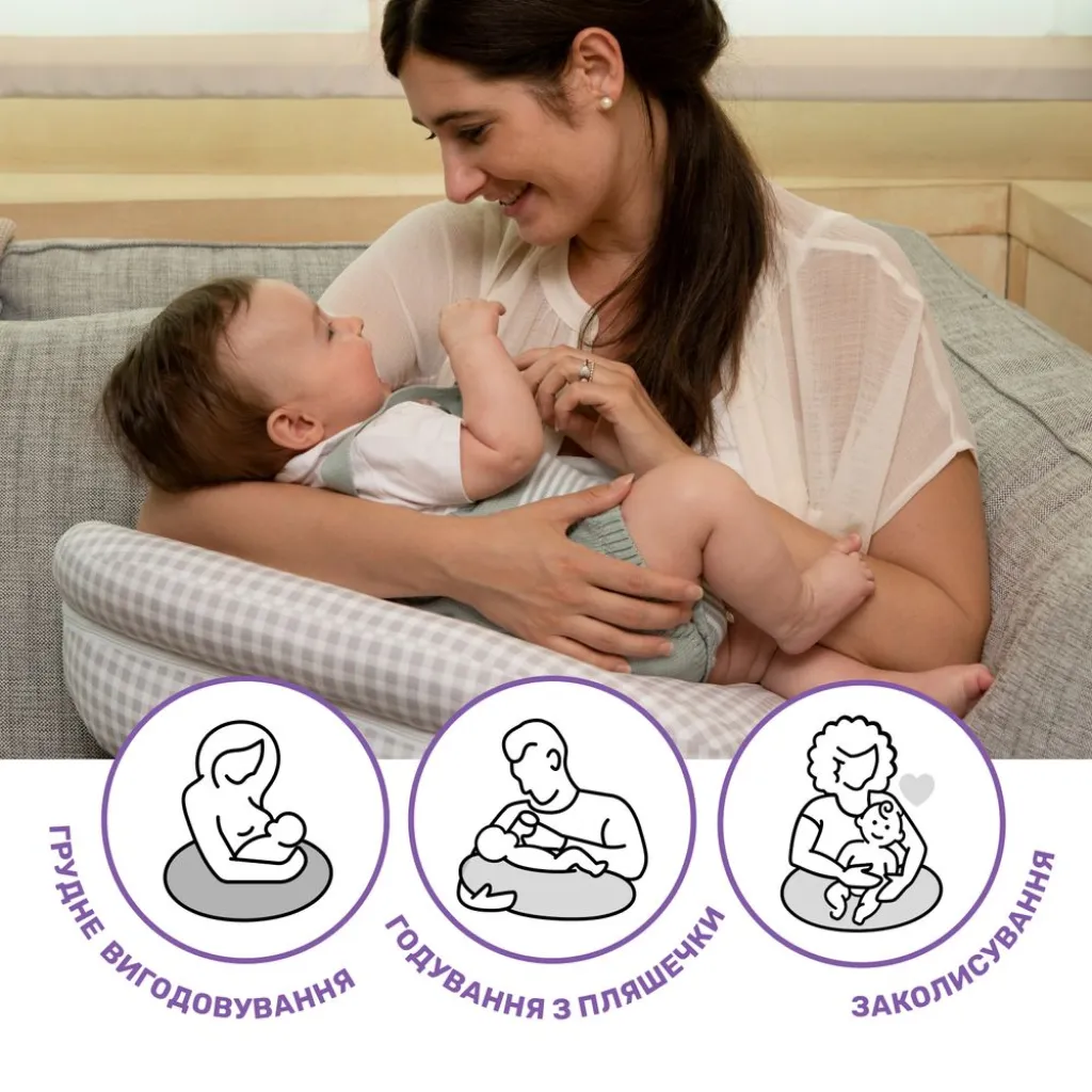 Подушка для кормления Chicco Boppy Deluxe, розовый