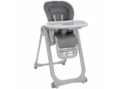 Стульчик для кормления Polly Magic Chicco, серый Стульчик для кормления Polly Magic Chicco, серый
