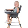 Стілець для годування Childhome Evolu 2 з бампером, темно-сірий - Фото№7