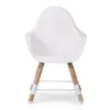 Стілець для годування Childhome Evolu 2 з бампером, білий - Фото№8