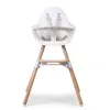 Стілець для годування Childhome Evolu 2 з бампером, білий - Фото№9