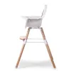 Стілець для годування Childhome Evolu 2 з бампером, білий - Фото№10