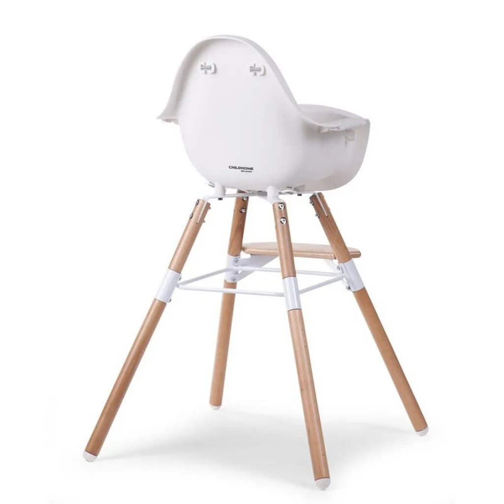 Стілець для годування Childhome Evolu 2 з бампером, білий Стілець для годування Childhome Evolu 2 з бампером, білий