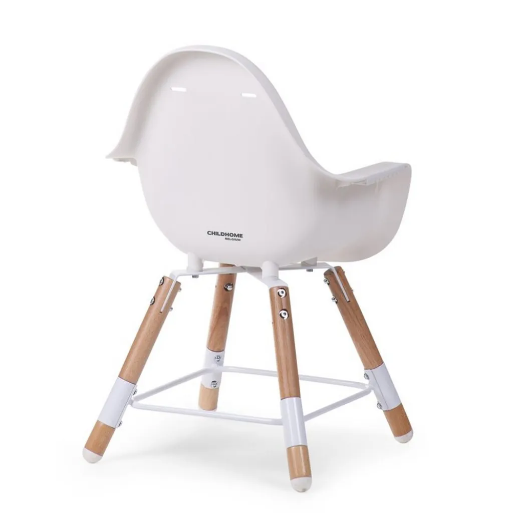 Стілець для годування Childhome Evolu 2 з бампером, білий Стілець для годування Childhome Evolu 2 з бампером, білий