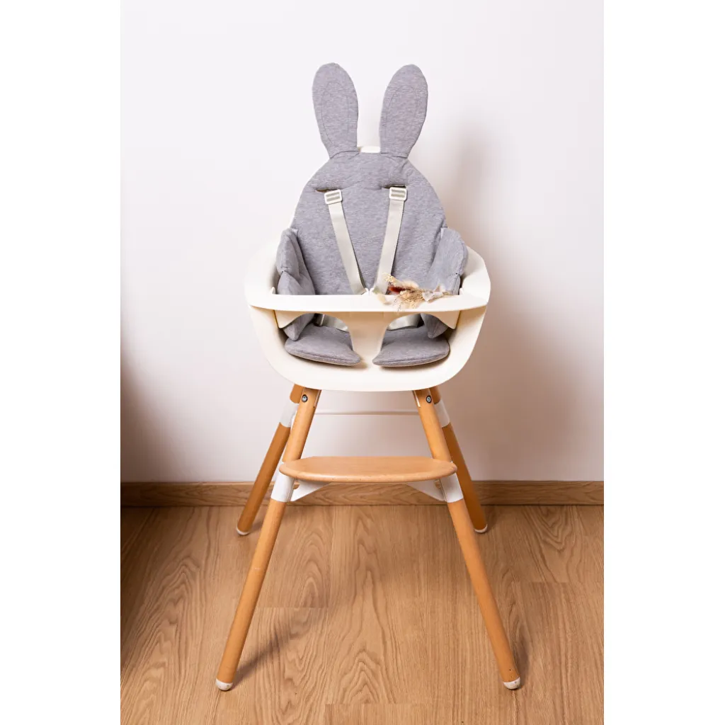 Подушка универсальная к стулу для кормления Childhome, rabit/grey Подушка универсальная к стулу для кормления Childhome, rabit/grey