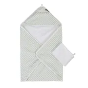 Рушник з капюшоном Childhome 80x80, зелений