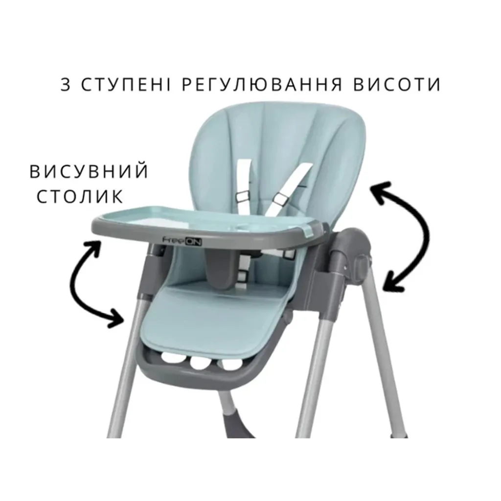 Стільчик для годування дитини FreeON Kai, бірюзовий Стільчик для годування дитини FreeON Kai, бірюзовий