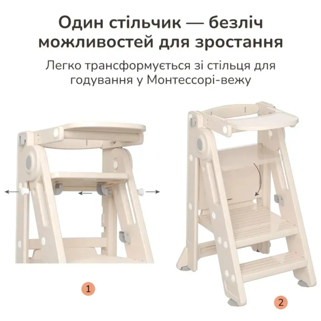 Стульчик-трансформер для кормления 3-в-1 Lumpurini Damiano