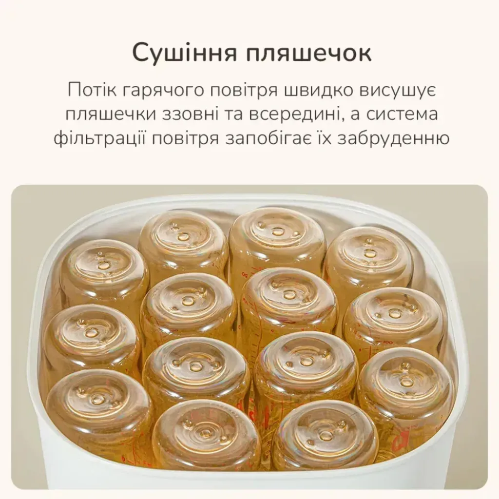 Паровий стерилізатор-сушарка для пляшечок 8-в-1 Snow Bear + пароварка + сушарка + йогуртниця