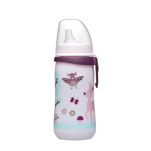 Поїлка РР NIP First cup "Д" з широкою горловиною 330мл, рожевий - Фото№1 Поїлка РР NIP First cup "Д" з широкою горловиною 330мл, рожевий - Фото№1
