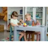Комплект меблів TEGGI MULTIFUN+2 стільця, бірюзовий/рожевий/сірий - Фото№4
