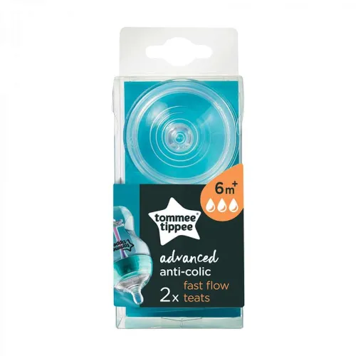 Соски Tommee Tippee Advanced Anti-Colic 6+ міс. середній потік 2 шт - Фото№1 Соски Tommee Tippee Advanced Anti-Colic 6+ міс. середній потік 2 шт - Фото№1
