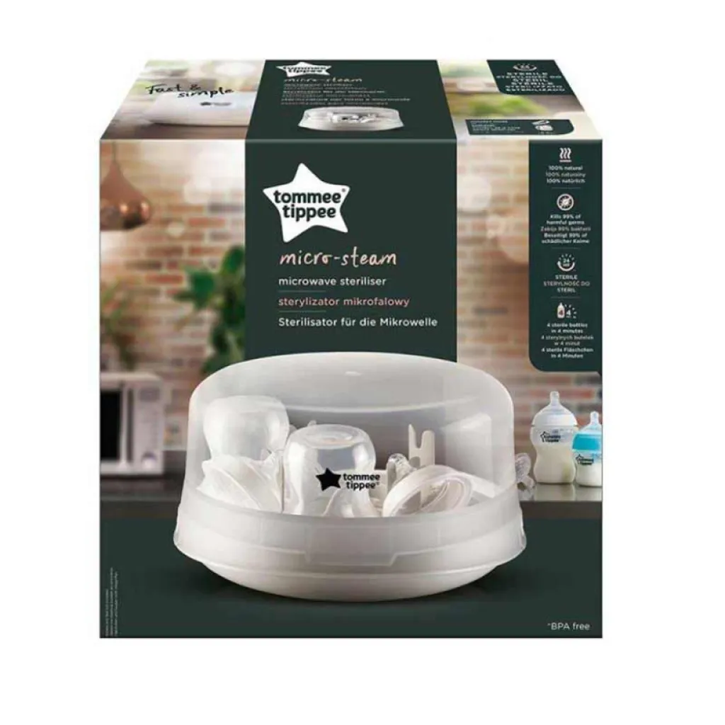 Стерилізатор Tommee Tippee Micro-steam для мікрохвильової печі Стерилізатор Tommee Tippee Micro-steam для мікрохвильової печі