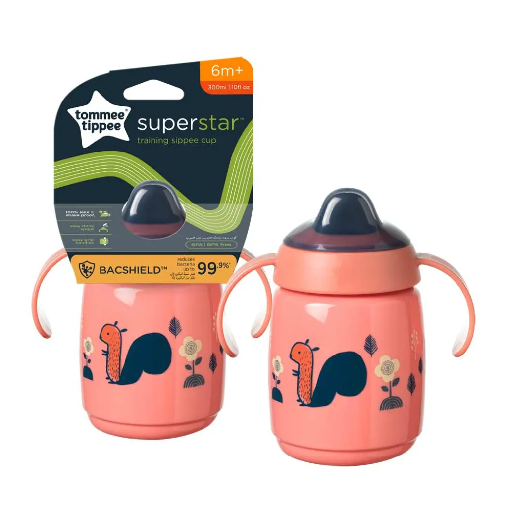 Чашка Tommee Tippee SUPERSTAR SIPPEE 300 мл 6 міс, рожева Чашка Tommee Tippee SUPERSTAR SIPPEE 300 мл 6 міс, рожева
