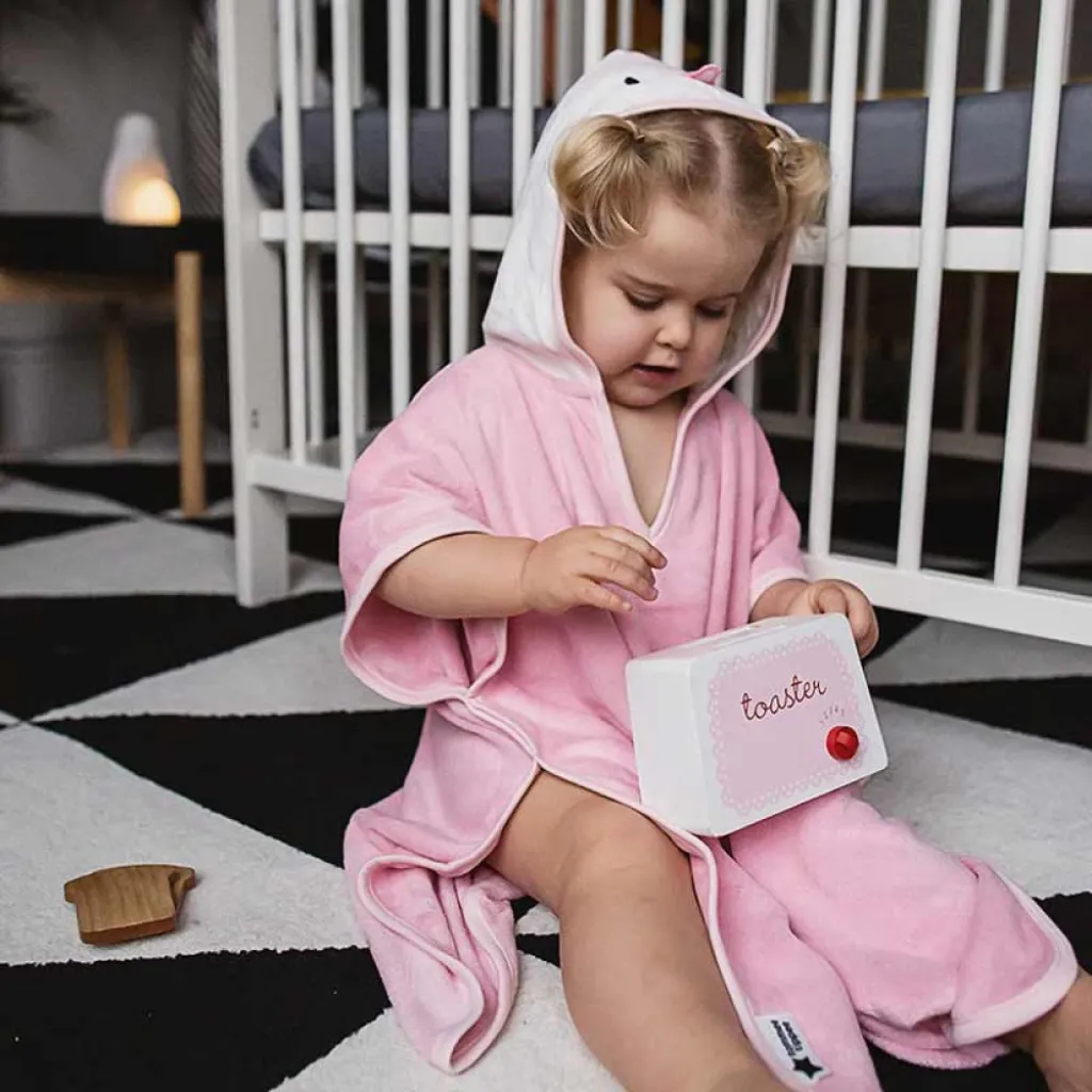 Полотенце-пончо Tommee Tippee SPLASHTIME PENNY THE PENGUIN 2-4 года, розовое