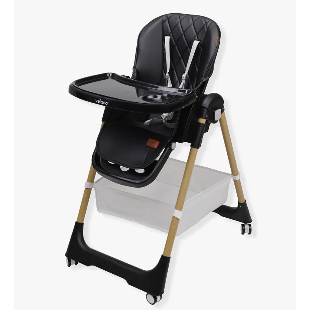 Стул для кормления ребенка Velano Nexi 45677, черный Стул для кормления ребенка Velano Nexi 45677, черный