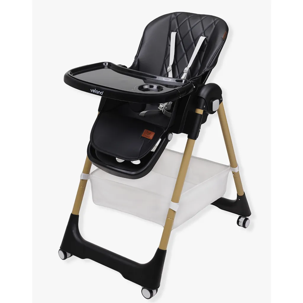 Стул для кормления ребенка Velano Nexi 45677, черный Стул для кормления ребенка Velano Nexi 45677, черный