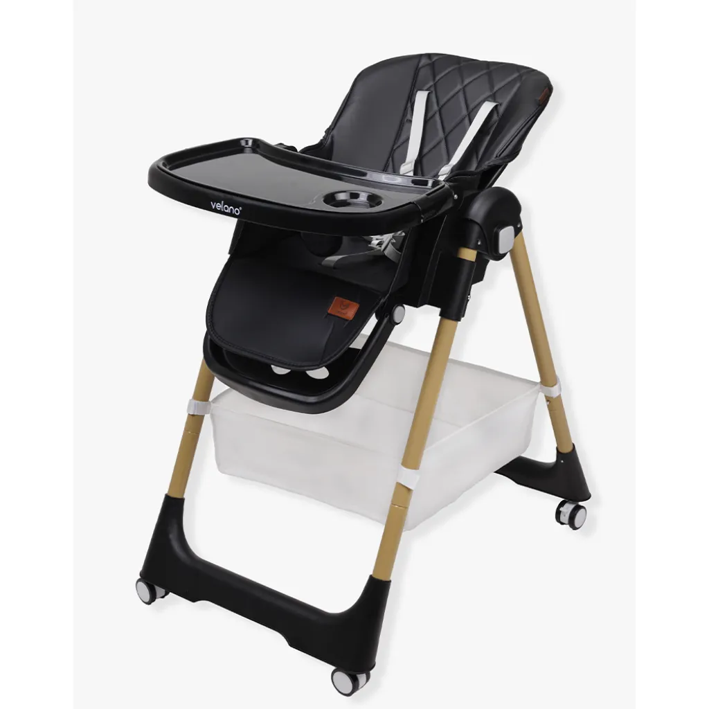 Стул для кормления ребенка Velano Nexi 45677, черный Стул для кормления ребенка Velano Nexi 45677, черный
