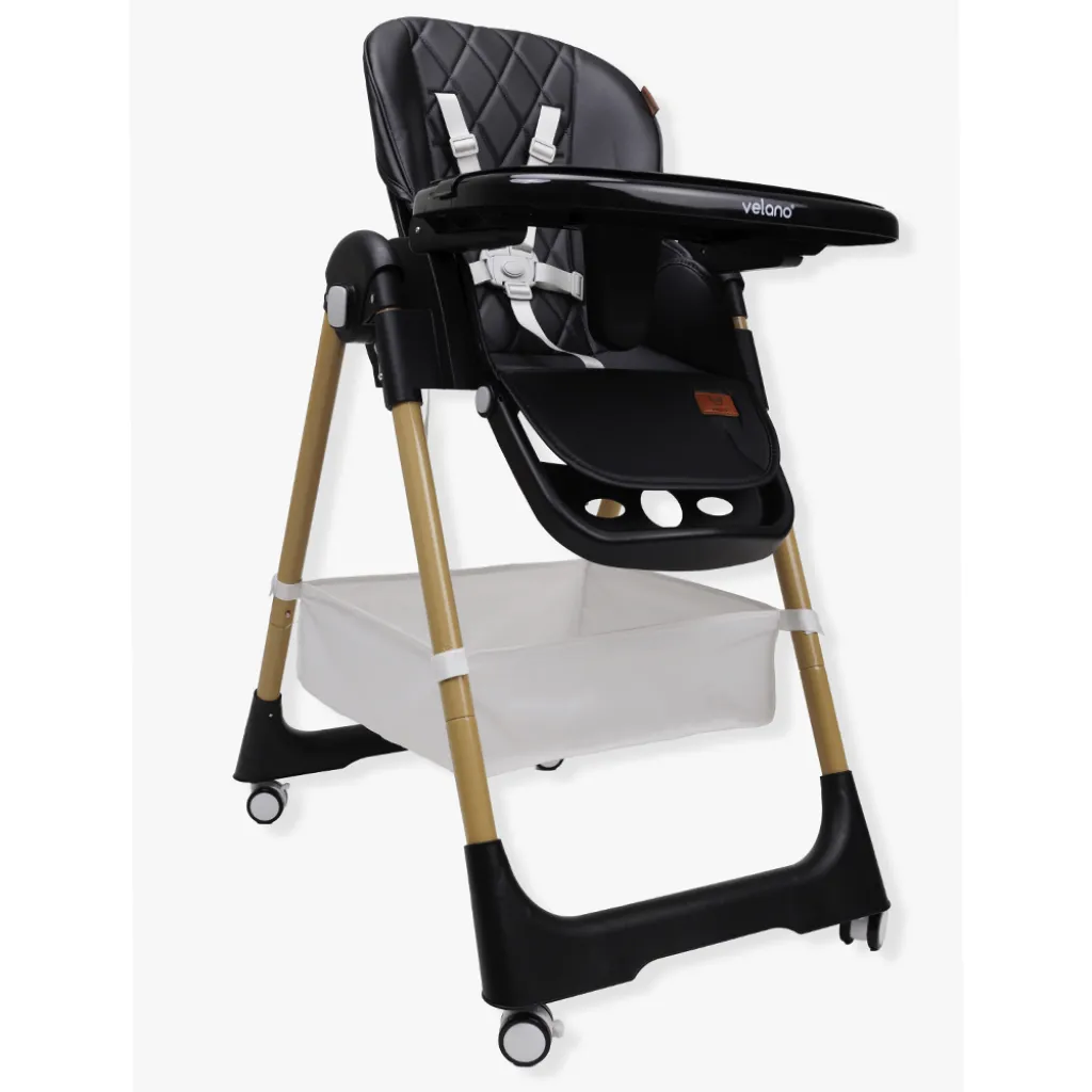 Стул для кормления ребенка Velano Nexi 45677, черный Стул для кормления ребенка Velano Nexi 45677, черный