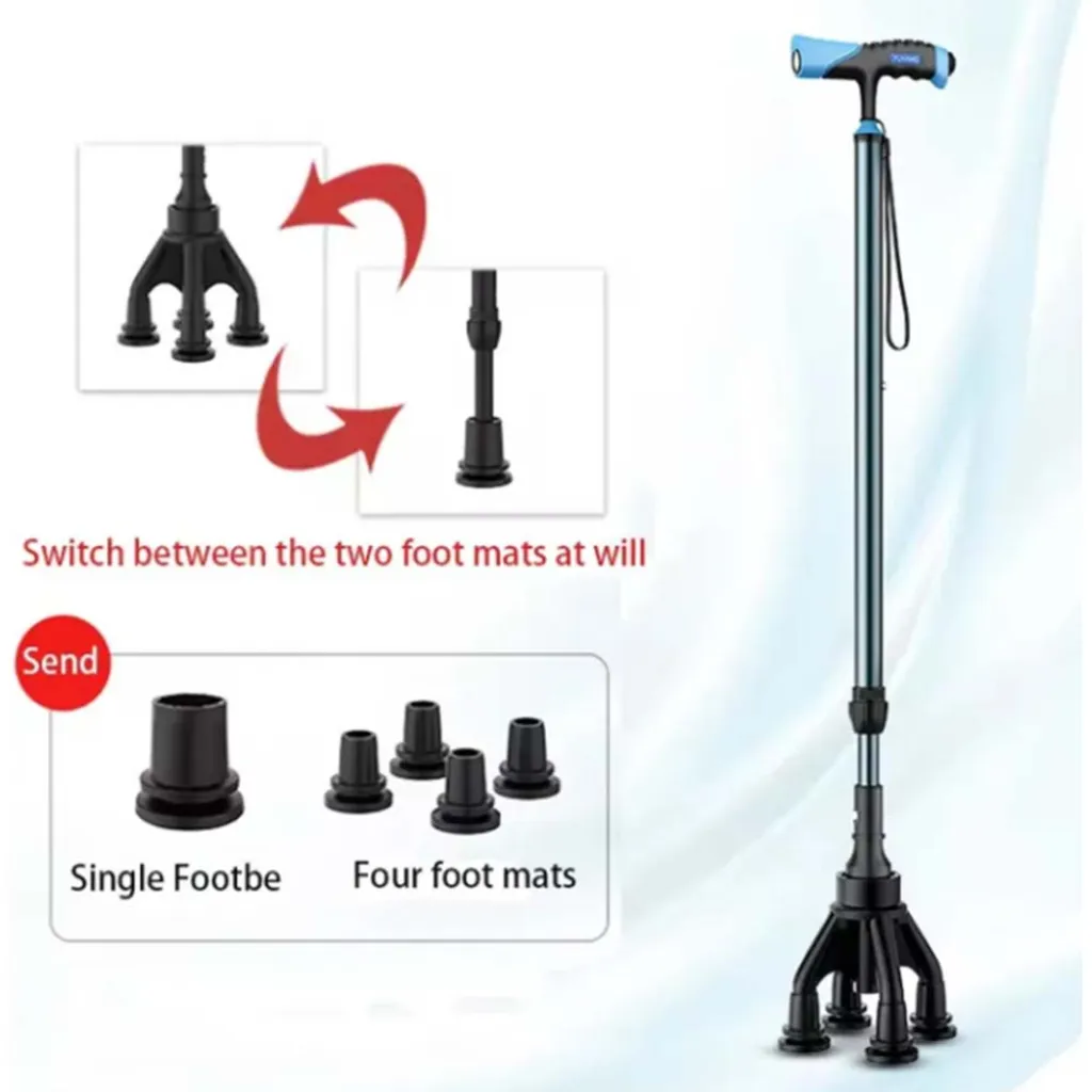 Трость на 4 опорах алюминиевая 11515 Beauty Gadgets Трость на 4 опорах алюминиевая 11515 Beauty Gadgets