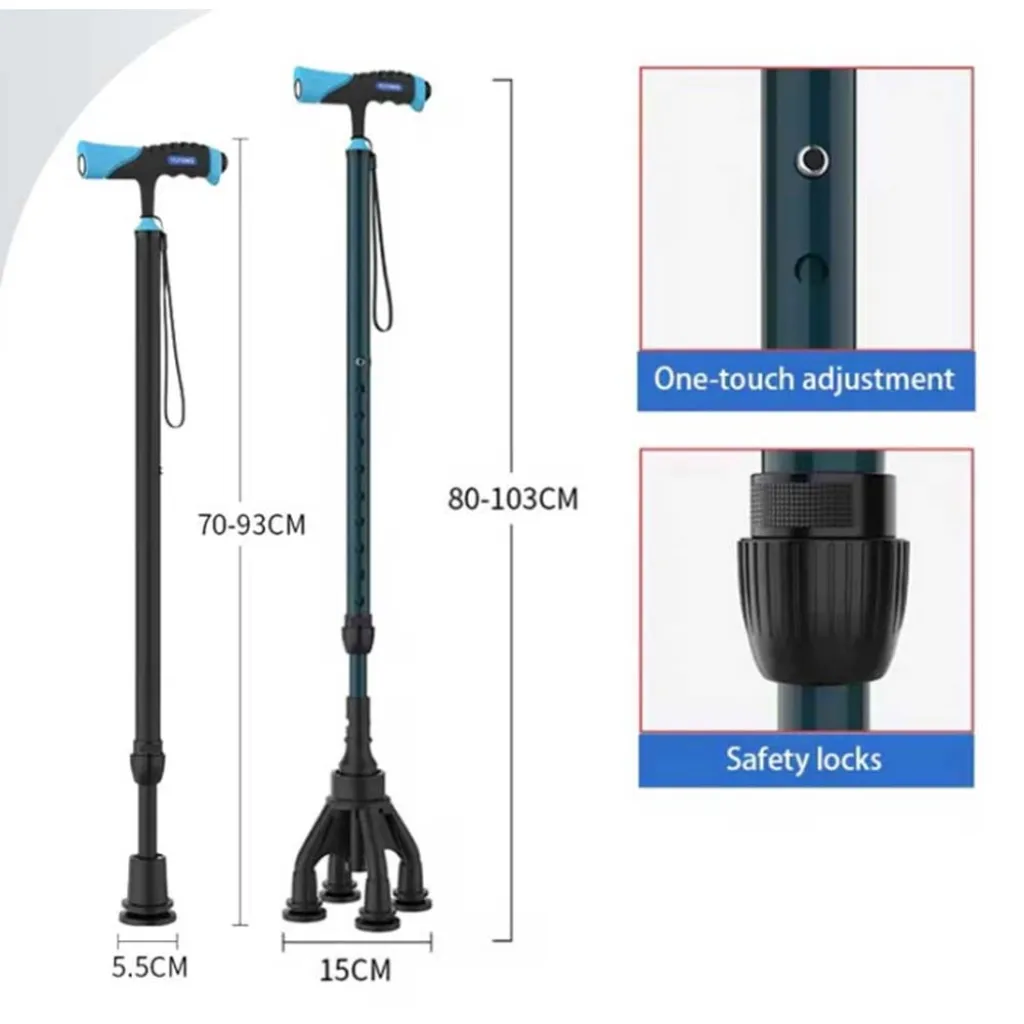 Трость на 4 опорах алюминиевая 11515 Beauty Gadgets Трость на 4 опорах алюминиевая 11515 Beauty Gadgets