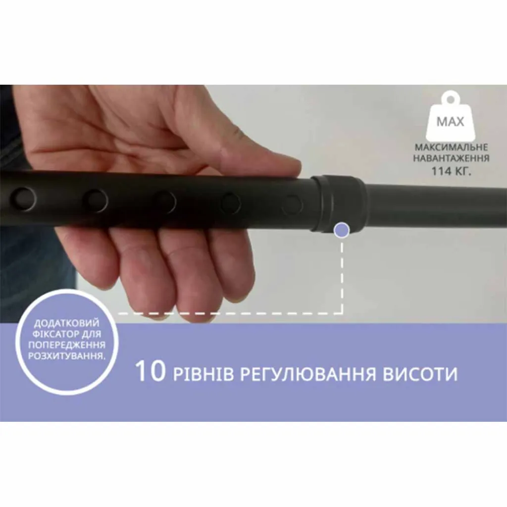 Трость алюминиевая телескопическая 10100/C/E/BL, черный Трость алюминиевая телескопическая 10100/C/E/BL, черный