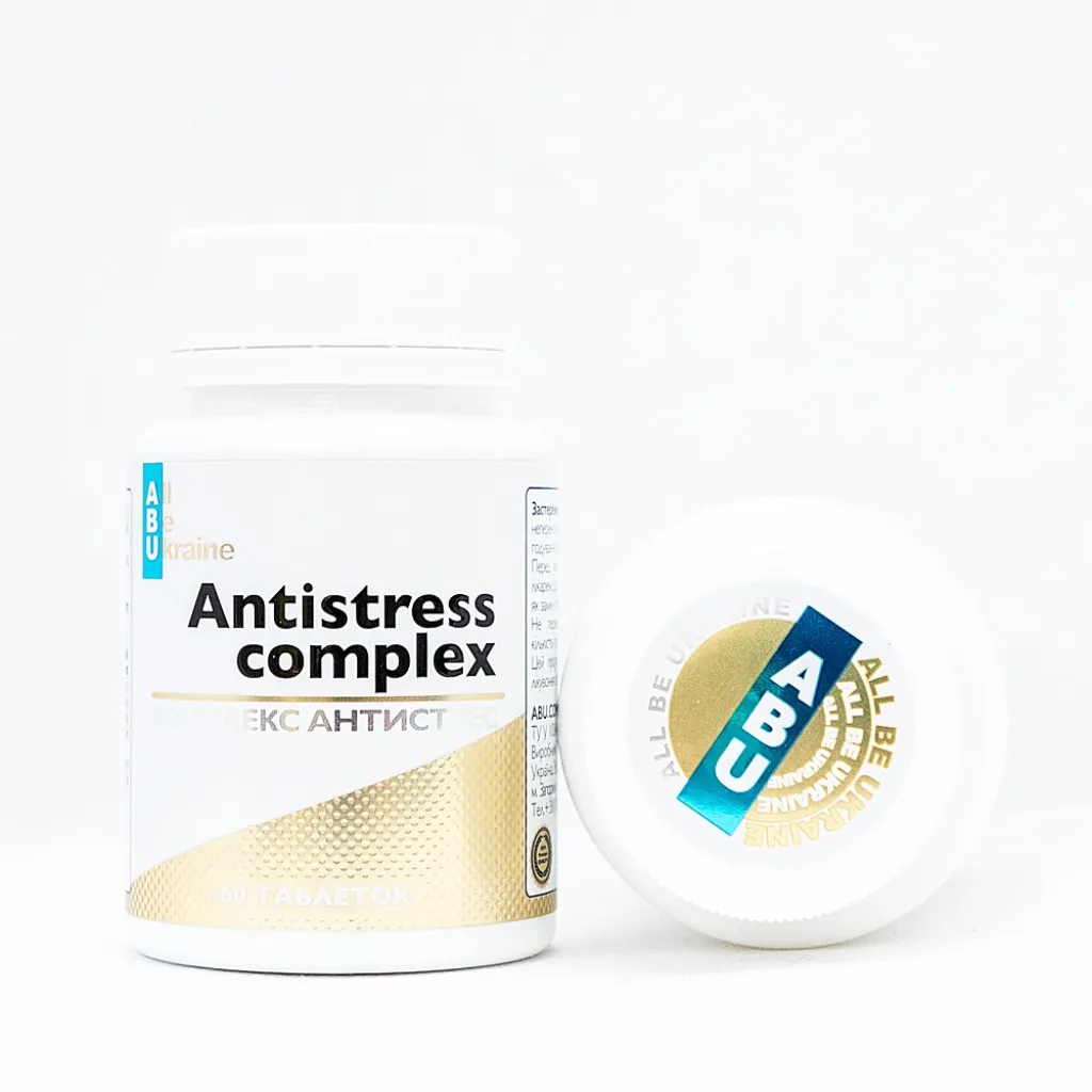 Комплекс заспокійливий Antistress complex ABU, 60 таблеток Комплекс заспокійливий Antistress complex ABU, 60 таблеток