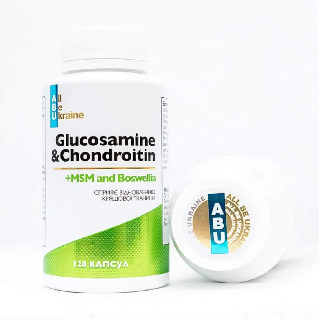 Комплекс для суставов Glucosamine Chondroitin ABU, 120 капсул Комплекс для суставов Glucosamine Chondroitin ABU, 120 капсул
