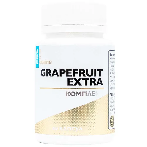 Комплекс для травлення з грейпфрутом Grapefruit_extra ABU, 60 капсул - Фото№1 Комплекс для травлення з грейпфрутом Grapefruit_extra ABU, 60 капсул - Фото№1