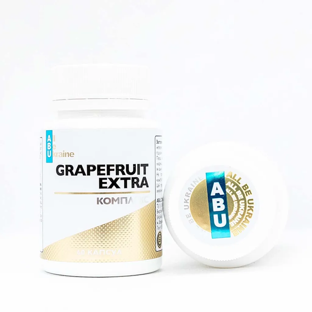 Комплекс для травлення з грейпфрутом Grapefruit_extra ABU, 60 капсул Комплекс для травлення з грейпфрутом Grapefruit_extra ABU, 60 капсул