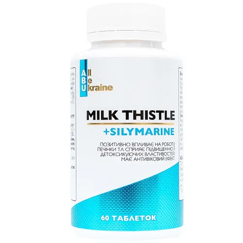 Комплекс растительных экстрактов с расторопшей и витаминами группы B Milk Thistle+ ABU, 60 капсул - Фото№1 Комплекс растительных экстрактов с расторопшей и витаминами группы B Milk Thistle+ ABU, 60 капсул - Фото№1