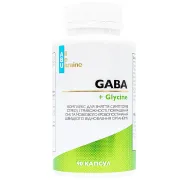 Комплекс з амінокислотами GABA+ Glycine ABU, 90 капсул Комплекс з амінокислотами GABA+ Glycine ABU, 90 капсул