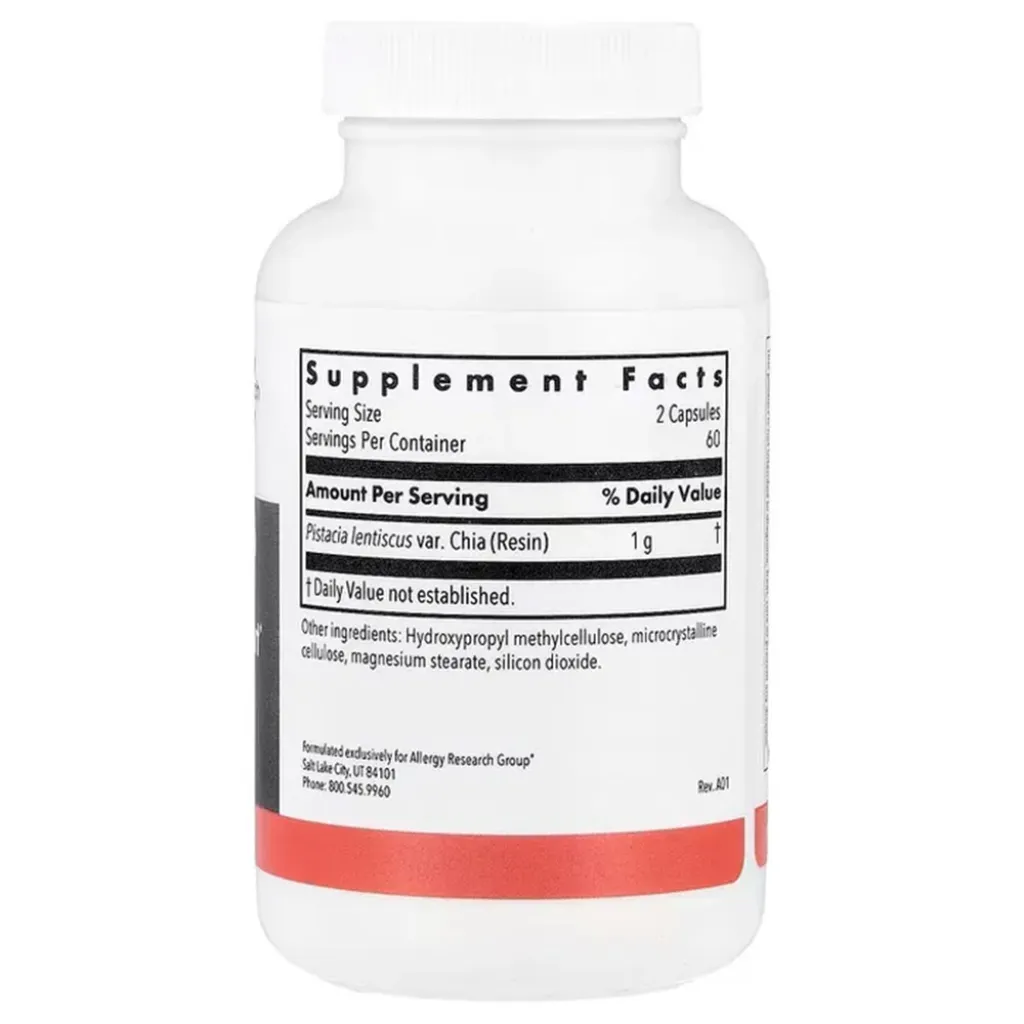 Смола мастичного дерева, Mastica, Digestive Support, Allergy Research Group, 120 капсул Смола мастичного дерева, Mastica, Digestive Support, Allergy Research Group, 120 капсул