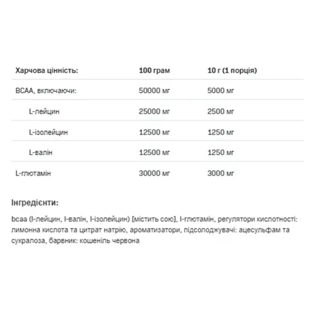 Дієтична добавка BCAA Max Support Instant Bubble Gum, 500 г Дієтична добавка BCAA Max Support Instant Bubble Gum, 500 г
